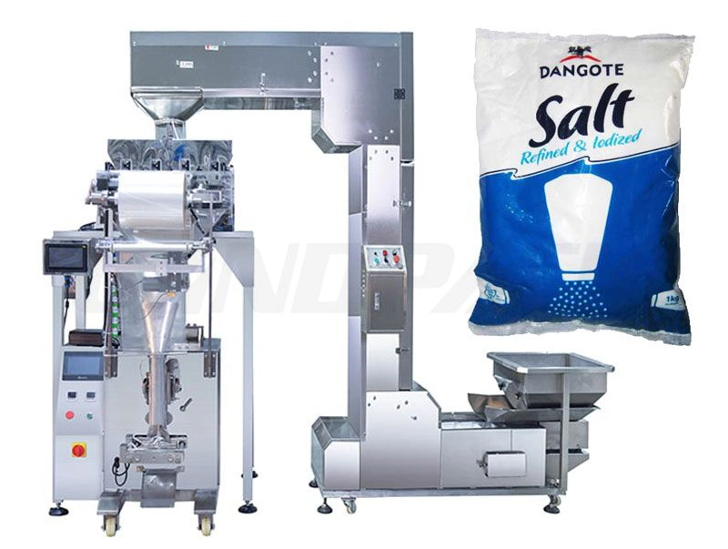 Automatic Salt/ Sugar Pouch Packing Machine with Linear Weigher Seasoning Bag Packaging Machine