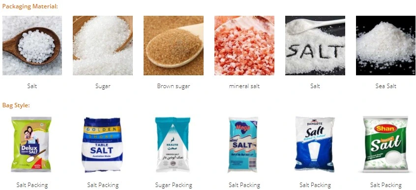 Automatic Salt/ Sugar Pouch Packing Machine with Linear Weigher Seasoning Bag Packaging Machine