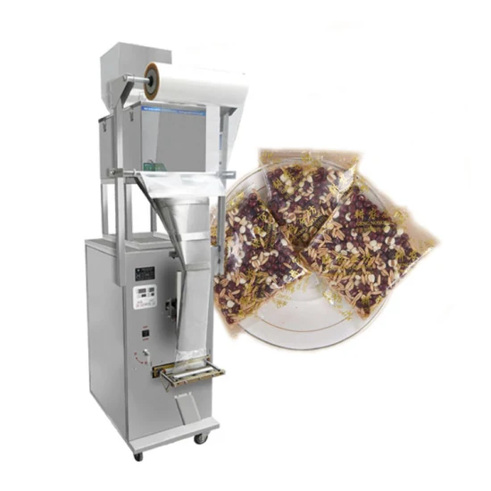 Macchina confezionatrice automatica per gelato al riso, caramelle, 1 kg, sacchetto per la conservazione del sale, macchina per l'imballaggio delle merci su scala lineare, 50 g, 100 g, 250 g, 800 g, 1 kg.