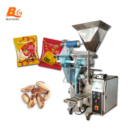 Riempitrice automatica verticale per sale/essiccante/seme/spezia/zucchero/popcorn/caffè/noci/arachidi/verdura/frutta secca confezionatrice per snack granulari